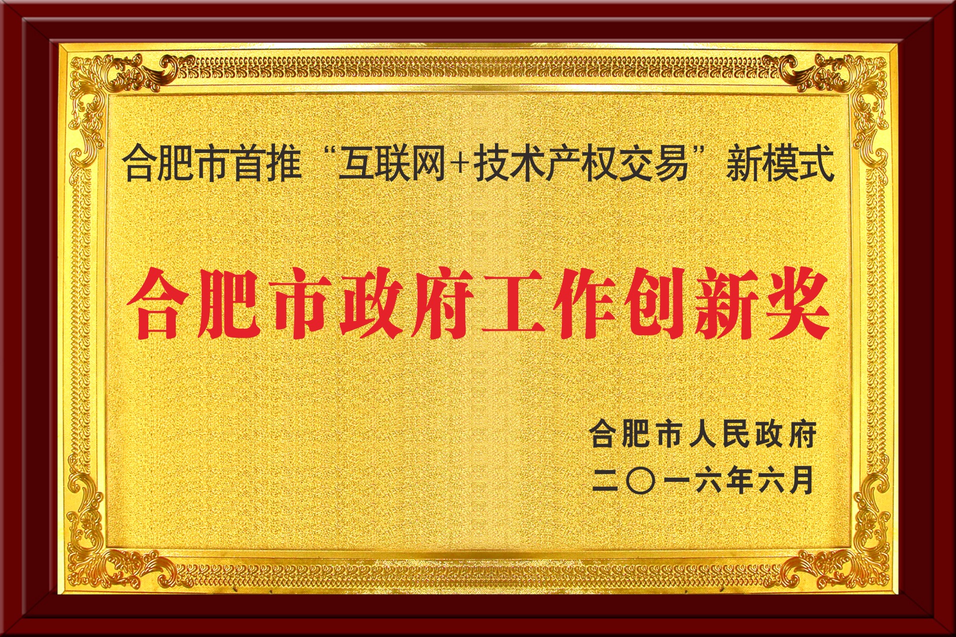 合肥市政府工作創(chuàng)新獎